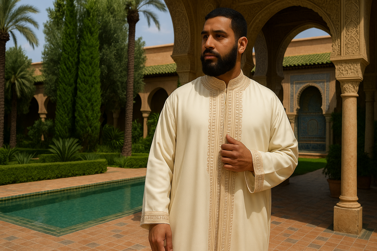 Jellaba Rayée Authentique